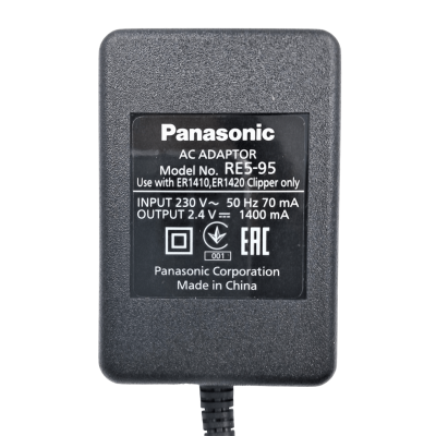 Мережевий адаптер до машинки для стрижки Panasonic WER1410K7661 (RE5-95)