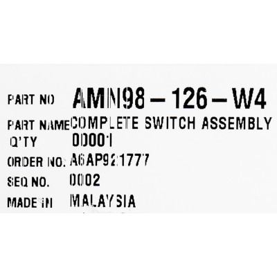 Переключатель электрический на 220В поворотный к мясорубке Panasonic AMN98-126-W4